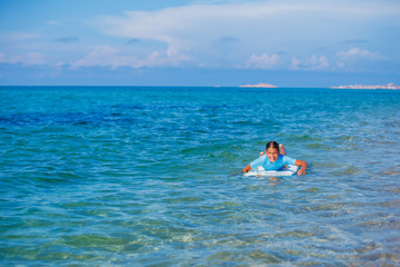 Girl with surf