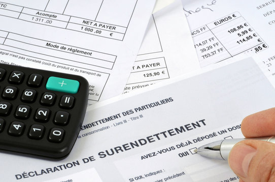 D&eacute;claration de surendettement