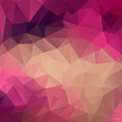 Fototapeta premium Polygon abstract texture in pink colors background for web desig