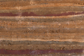 Background texture of stone layer wall.