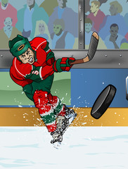 Minnesota ice hockey player.