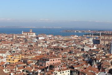 Obraz premium roofs of houses and buildings in the VENICE City