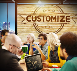 Customize Organization Management Change Concept