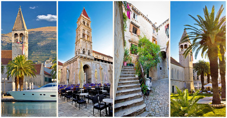 Fototapeta na wymiar UNESCO town of Trogir architecture collage