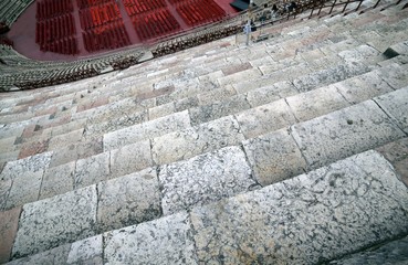Roman STEPS in the Arena di Verona in Italy