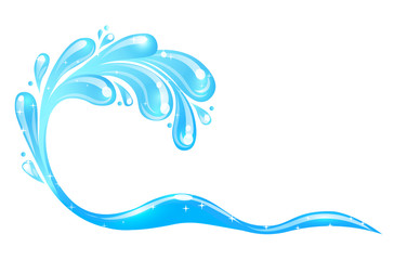 Illustration of Sea Waves