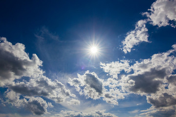 beautiful sky with white clouds background