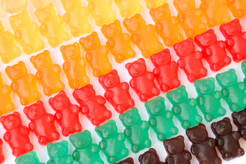 gummy bears series background texture closeup