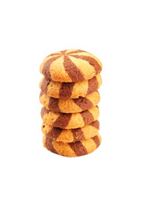 Delicious cookies isolated on white