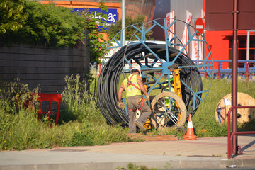 trabajando en la calle