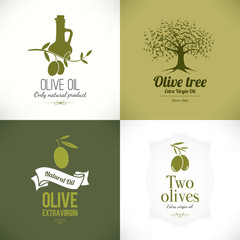 Set of olive labels and logotypes - 83359404