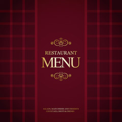 Menu for restaurant, cafe, bar, coffee house