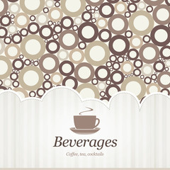 Menu for restaurant, cafe, bar, coffee house