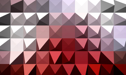 Red extrude geometric abstract background