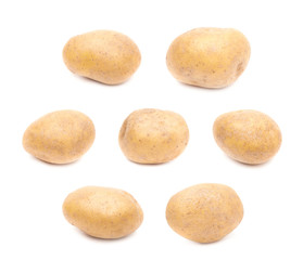 Brown potato isolated