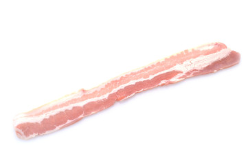 Slice of Raw Bacon