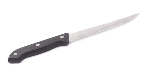 Steel kitchen knife isolated