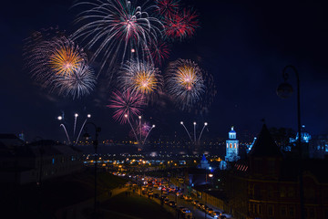 Firework in Kazan, Russia