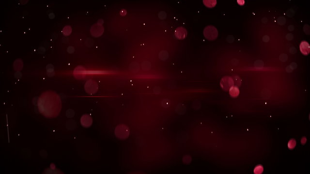 red bokeh circles and light flares loopable background 4k
