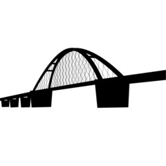 Fehmarnsundbrücke (schwarz) - 83363411