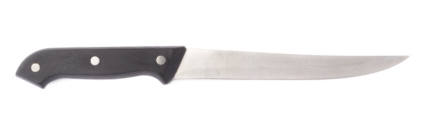Steel kitchen knife isolated