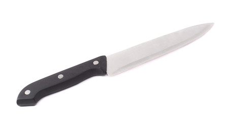 Steel kitchen knife isolated