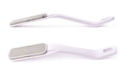 Used foot skin peeler tool isolated