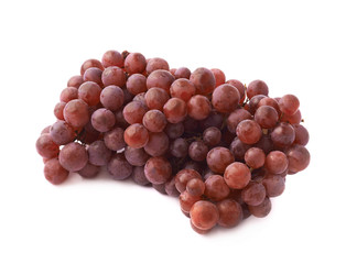 Branch of the dark grape isolated