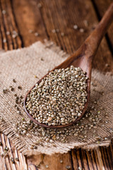 Heap of Hemp Seeds