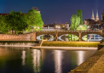 Nürnberg Maxbrücke bei Nacht © schulzfoto