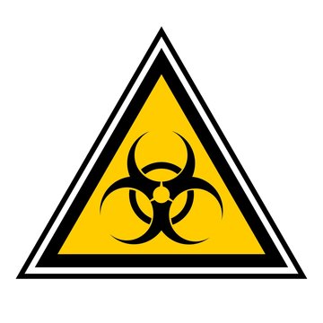 virus hazard sign
