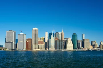 Foto op Plexiglas Lower Manhattan skyline view from Brooklyn © haveseen