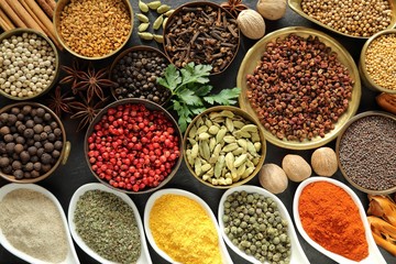 Obraz na płótnie Canvas Spices and herbs.