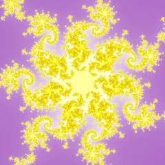 Fractal floral pattern