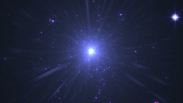 explosion in cosmos like big bang 4k