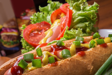 Delicious hot dog for the whole family 