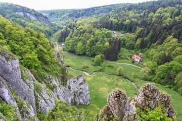 Fototapeta Dolina Prądnika, Ojcowski Park Narodowy, skały w okolicy Ojcowa obraz