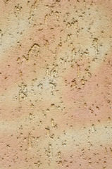 Colorful decorative relief plaster on wall
