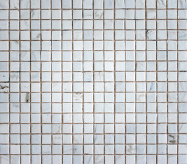 White Mosaic Tiles abstract texture and background