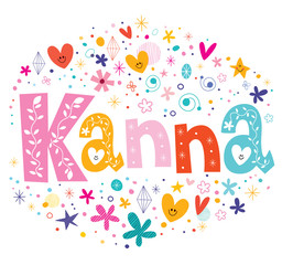 Kanna - a feminine Japanese given name