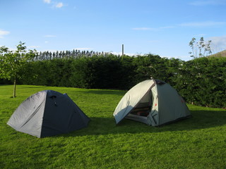 Camping with two tents