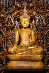 Buddha carved wood