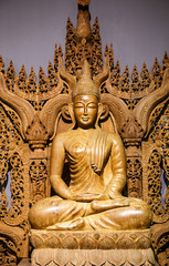 Buddha carved wood