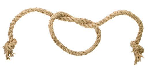 rope knot isolated on the white background