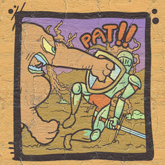 Obraz premium Fight comic scene