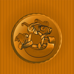 label advertising template for advertising, logo retro style edi