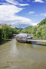 Naklejka premium Murinsel in Graz