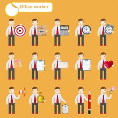 office worker - business sketches