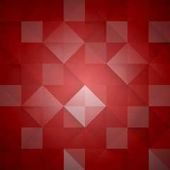 Abstract mosaic red background. Vector Illustration