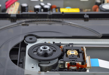 console of optical laser player